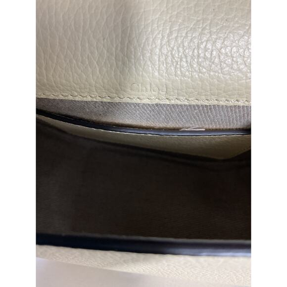 Chlo� 'Alphabet' Beige Leather Crossbody Bag - Picture 10 of 11